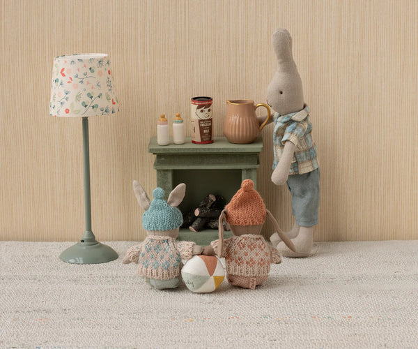 Fireplace, Miniature - Dusty green - Where The Sidewalk Ends Toy Shop
