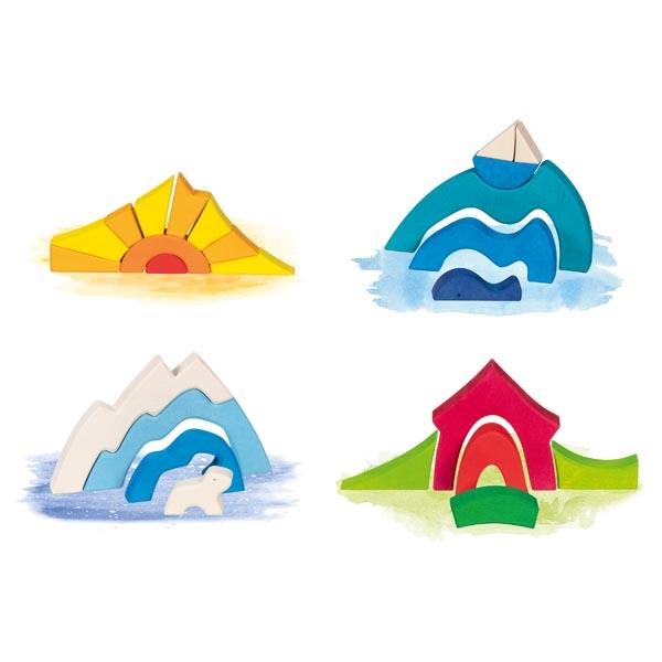 Landscape puzzle - Little polar bear - Where The Sidewalk Ends Toy Shop