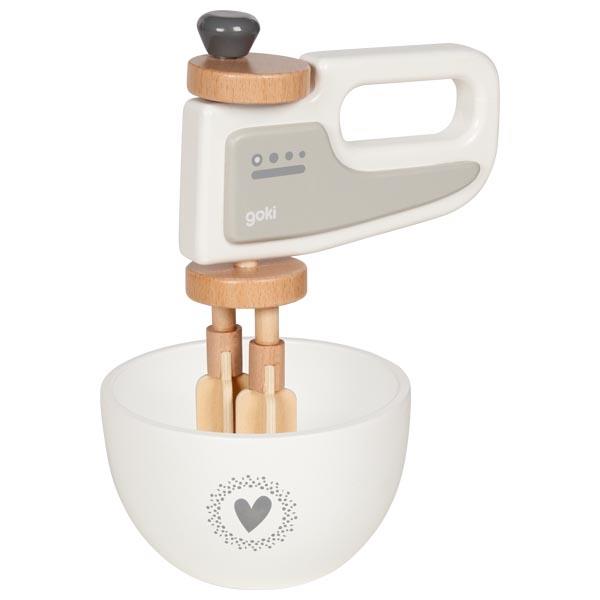 Wooden Hand Mixer with Bowl - Where The Sidewalk Ends Toy Shop