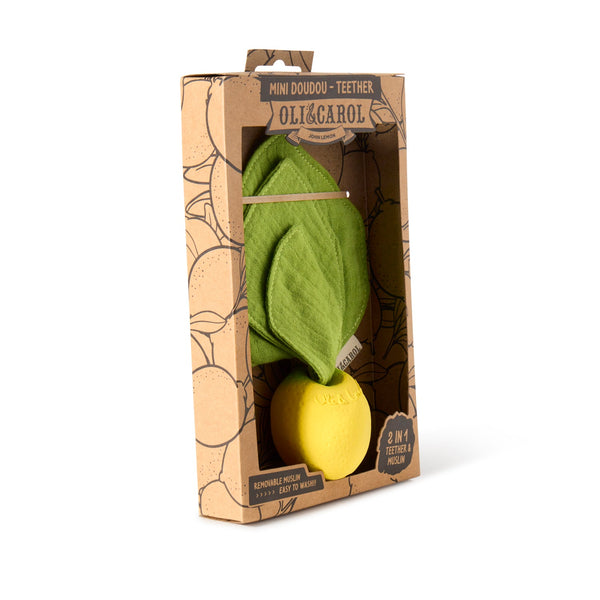 Lemon Mini Doudou-Teether - Where The Sidewalk Ends Toy Shop