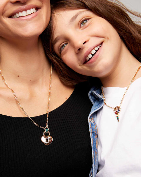 Lock & Key "Mommy & Me" Necklace Set - Where The Sidewalk Ends Toy Shop