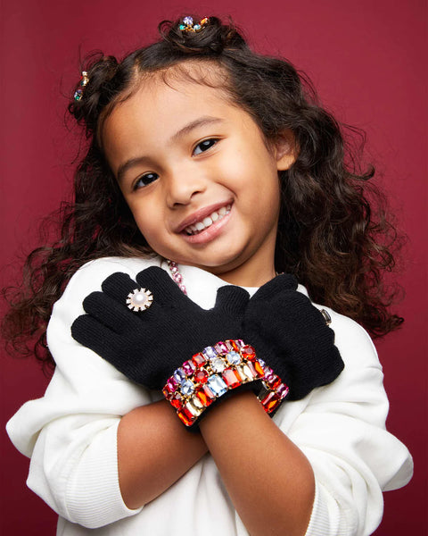 Ice Skating Jeweled Gloves - Where The Sidewalk Ends Toy Shop