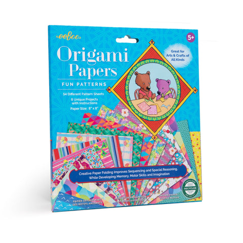 Fun Patterns Origami Papers - Where The Sidewalk Ends Toy Shop