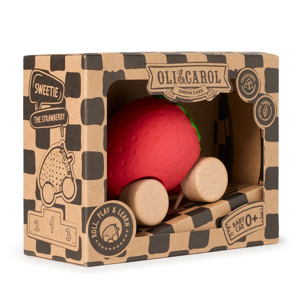 Sweetie the Strawberry Baby Car - Where The Sidewalk Ends Toy Shop