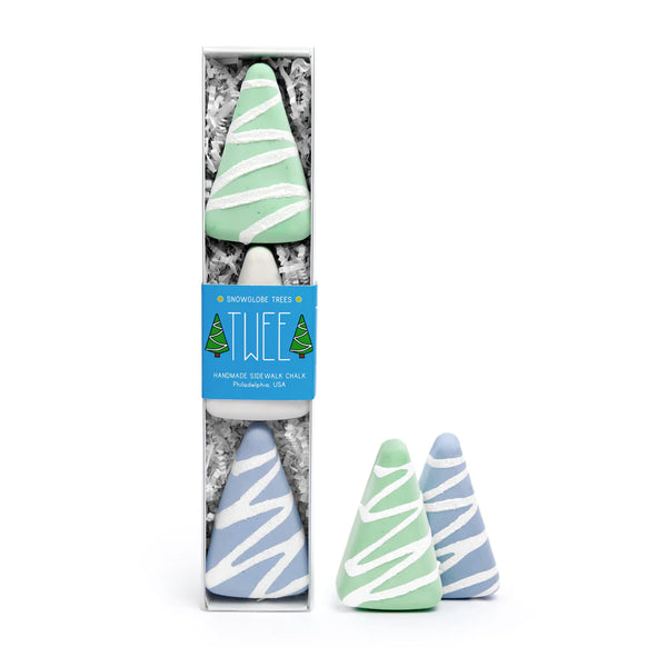Snowglobe Trees Handmade Sidewalk Chalk - Where The Sidewalk Ends Toy Shop
