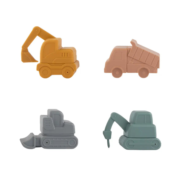 Construction Mold Free Bath Toy Set of 4 - Where The Sidewalk Ends Toy Shop