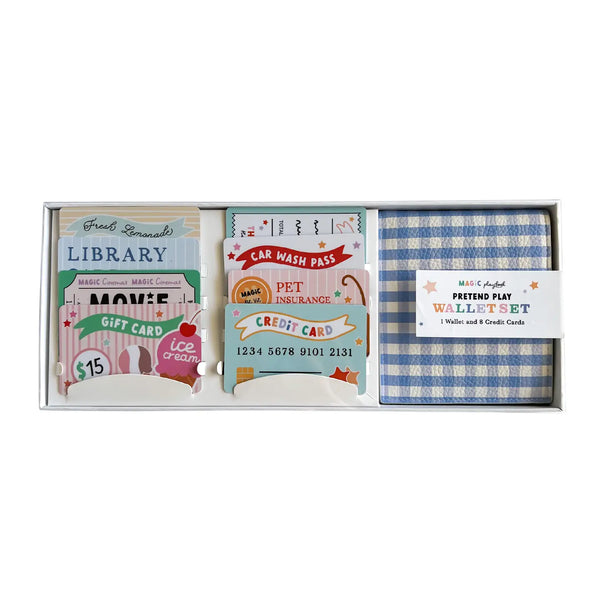 Pretend Play Wallet + Credit Card Set - Where The Sidewalk Ends Toy Shop