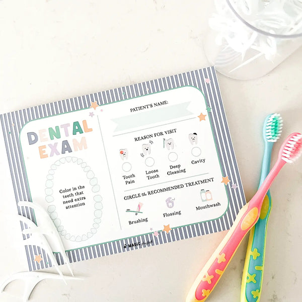 Dentist Pretend Play Notepad - Where The Sidewalk Ends Toy Shop