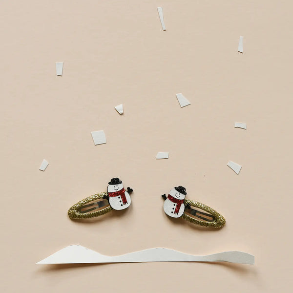 Snowman Glitter Clips - Where The Sidewalk Ends Toy Shop