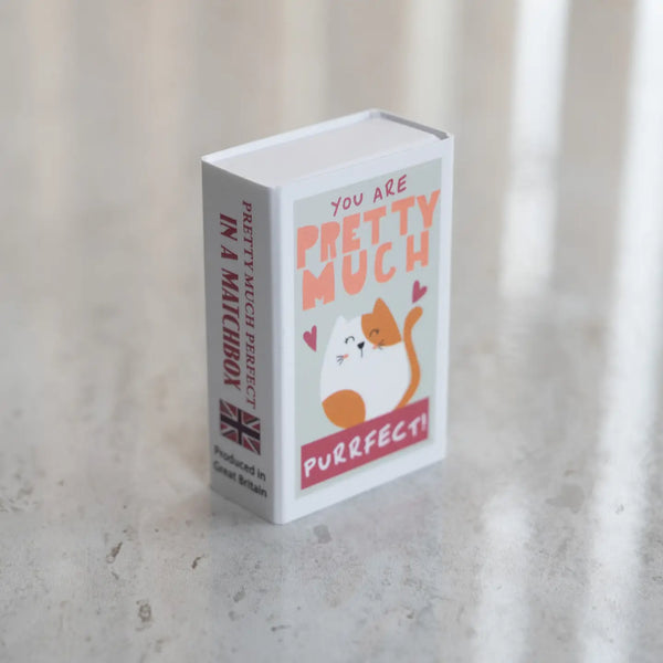 You're Purrfect Wool Felt Cat in A Matchbox - Where The Sidewalk Ends Toy Shop
