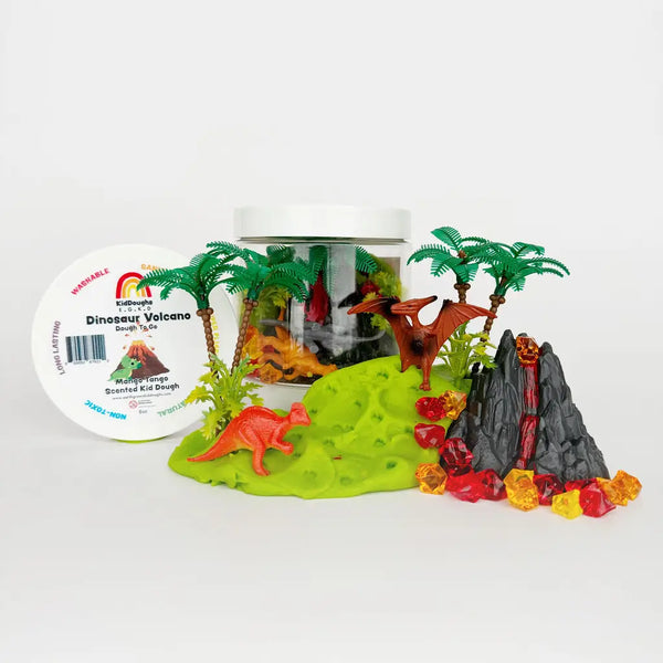 Dinosaur Volcano (Watersmellon) Dough-To-Go - Where The Sidewalk Ends Toy Shop