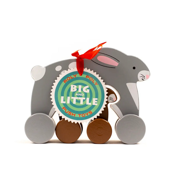 Bunny Big & Little Wooden Roller - Where The Sidewalk Ends Toy Shop