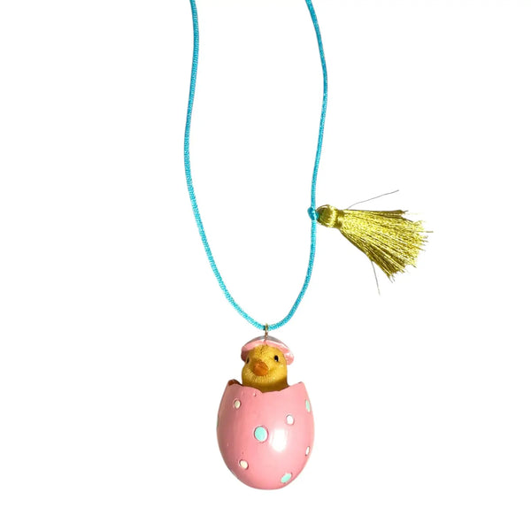 Easter Egg Chick Necklace - Where The Sidewalk Ends Toy Shop
