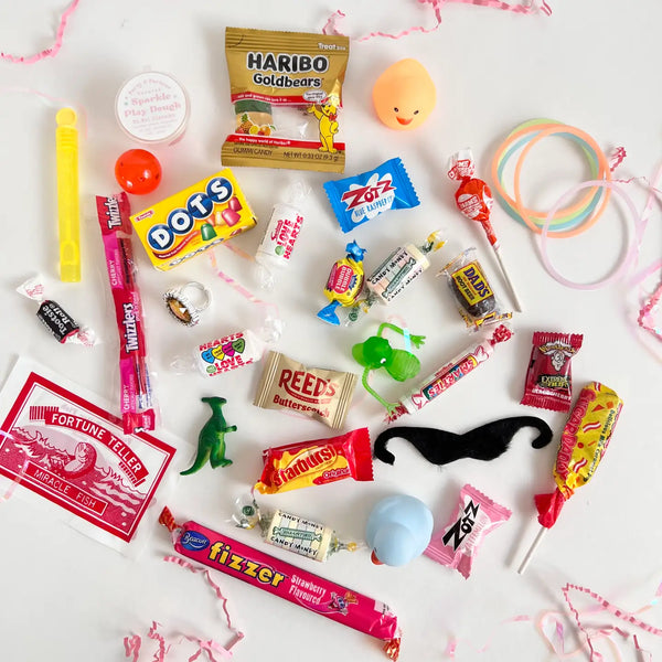 Kids Celebration Party Novelty Surprise Lei (Pink & Cream) - Where The Sidewalk Ends Toy Shop