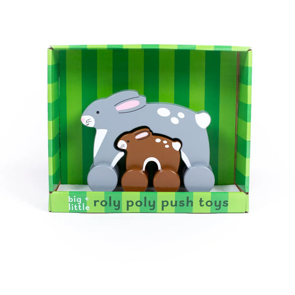 Bunny Big & Little Wooden Roller - Where The Sidewalk Ends Toy Shop