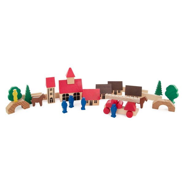 Piece Village with Fire Engine - Where The Sidewalk Ends Toy Shop
