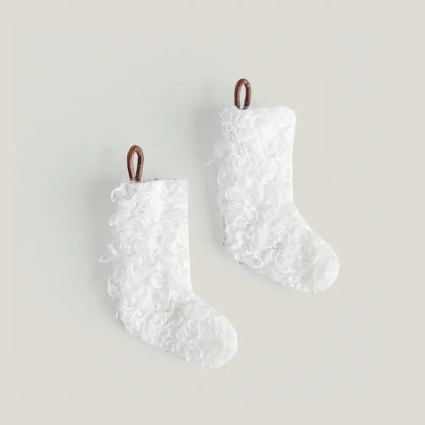 Miniature Dollhouse Christmas Stocking - Set of 2 - Where The Sidewalk Ends Toy Shop