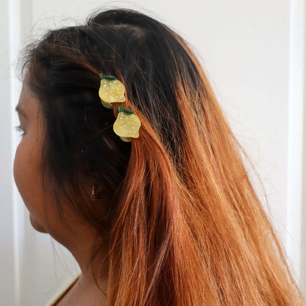 Micro Fruit and Flowers Hair Claw Clip Set - Where The Sidewalk Ends Toy Shop