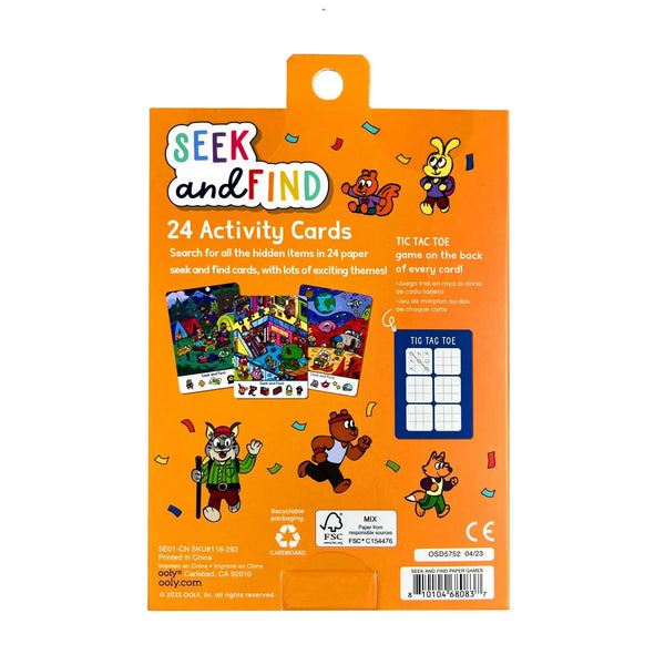 Seek & Find Activity Cards - Set of 24 - Where The Sidewalk Ends Toy Shop
