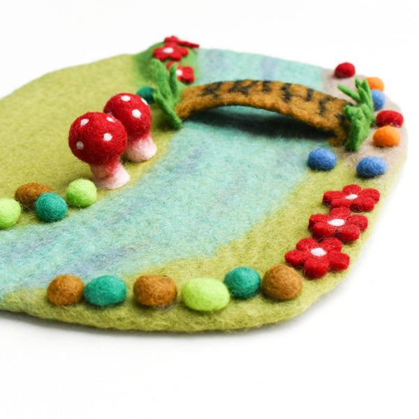 Fairy River and Bridge Play Mat Playscape - Where The Sidewalk Ends Toy Shop