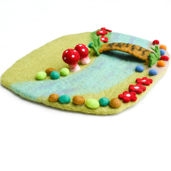 Fairy River and Bridge Play Mat Playscape - Where The Sidewalk Ends Toy Shop