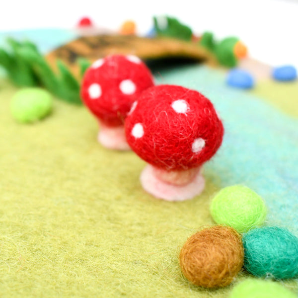 Fairy River and Bridge Play Mat Playscape - Where The Sidewalk Ends Toy Shop
