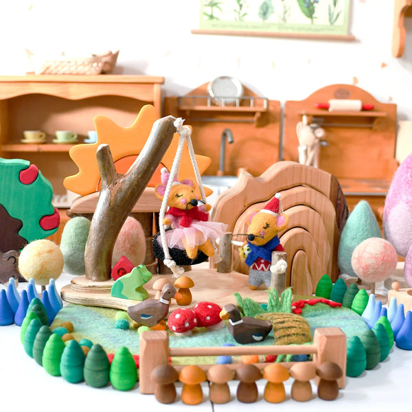 Fairy River and Bridge Play Mat Playscape - Where The Sidewalk Ends Toy Shop
