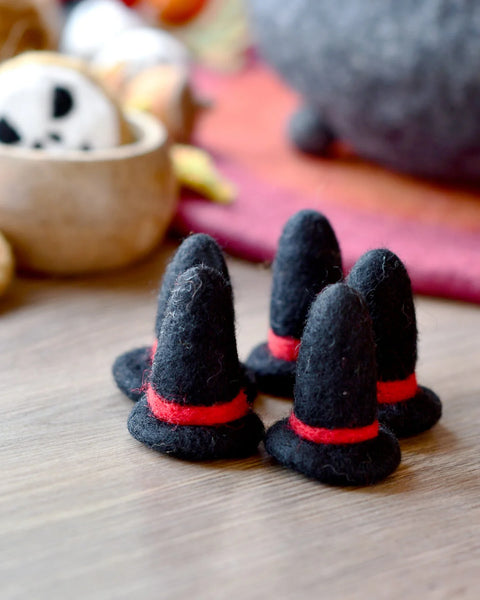 Felt Witches Hat Loose Parts - 5 Hats - Where The Sidewalk Ends Toy Shop