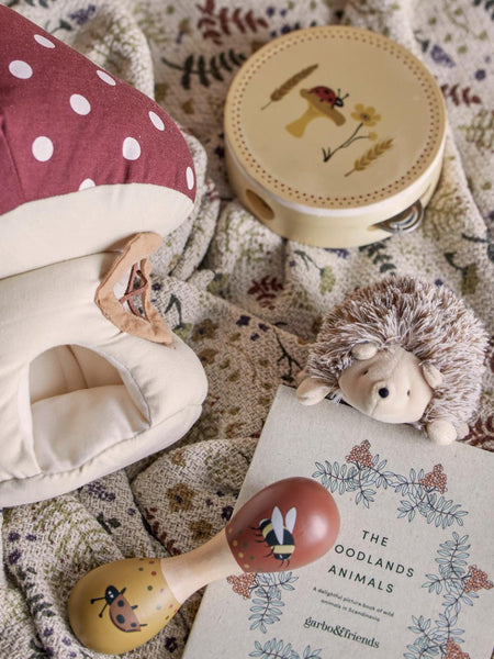 Gaston Soft toy, Red, Linen - Where The Sidewalk Ends Toy Shop