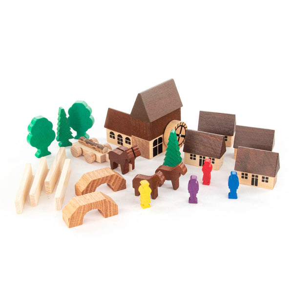 Village with Mill - Where The Sidewalk Ends Toy Shop