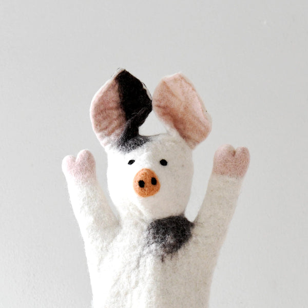 Hand Puppet - Old Spots Pig - Where The Sidewalk Ends Toy Shop