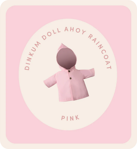 Dinkum Doll Rainy Play Set in Pink - Where The Sidewalk Ends Toy Shop