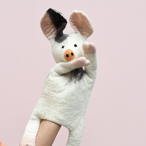 Hand Puppet - Old Spots Pig - Where The Sidewalk Ends Toy Shop