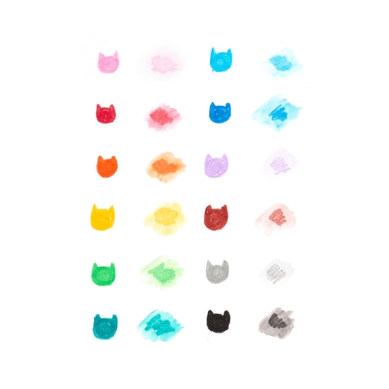 Cat Parade Gel Crayons - Set of 12 - Where The Sidewalk Ends Toy Shop