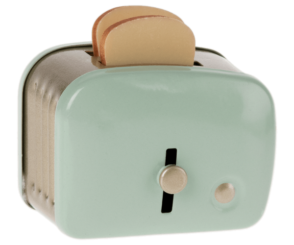 Miniature Toaster & Bread - Mint - Where The Sidewalk Ends Toy Shop