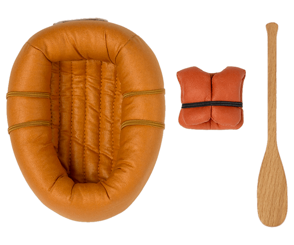 Rubber Boat, Mouse - Dusty yellow - Where The Sidewalk Ends Toy Shop