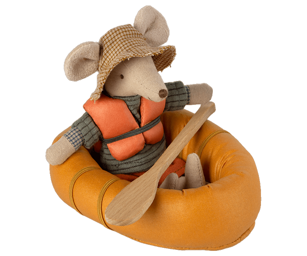 Rubber Boat, Mouse - Dusty yellow - Where The Sidewalk Ends Toy Shop