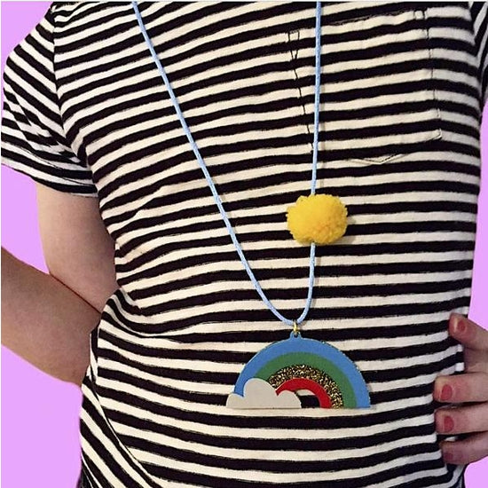 Rainbows Are Awesome Necklace - Where The Sidewalk Ends Toy Shop