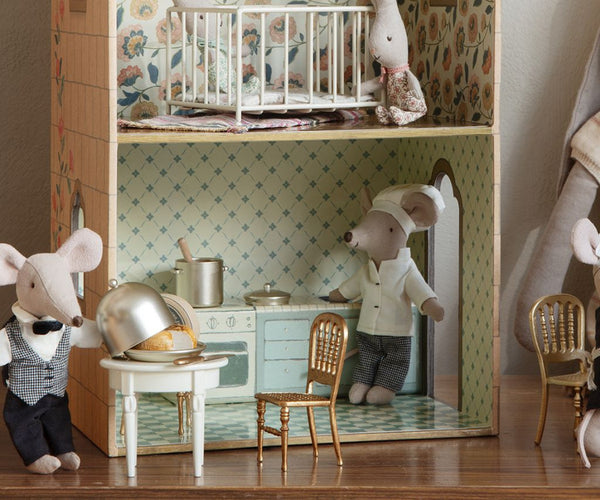 Chef Mouse w. Soup Pot and Spoon - Where The Sidewalk Ends Toy Shop