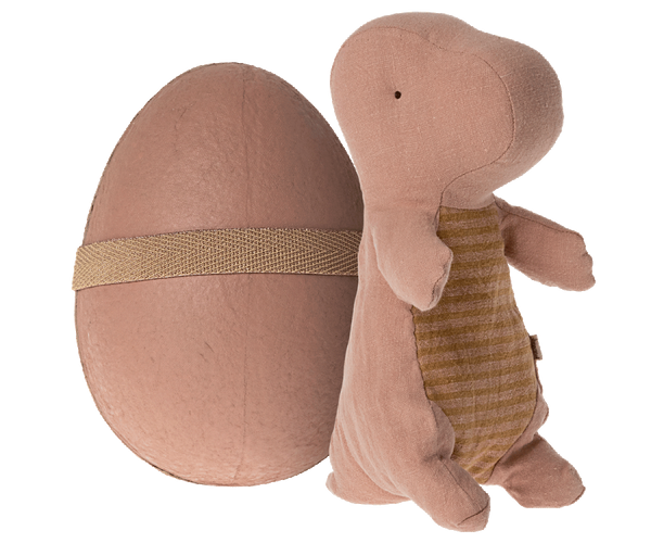 Gantosaurus in egg, Small - Old rose - Where The Sidewalk Ends Toy Shop