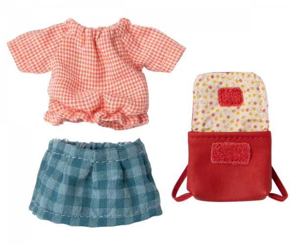 Tricycle mouse, Big sister with bag - Red - Where The Sidewalk Ends Toy Shop