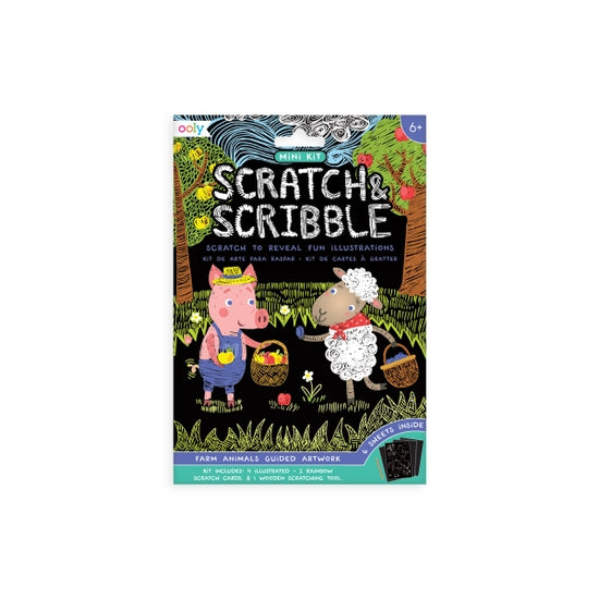 Ooly Scratch & Scribble Art Kit- Princess Garden