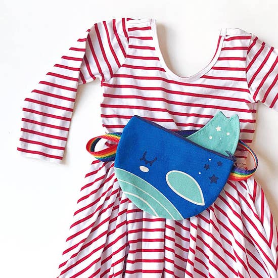 Blue Whale Fanny Pack - Where The Sidewalk Ends Toy Shop