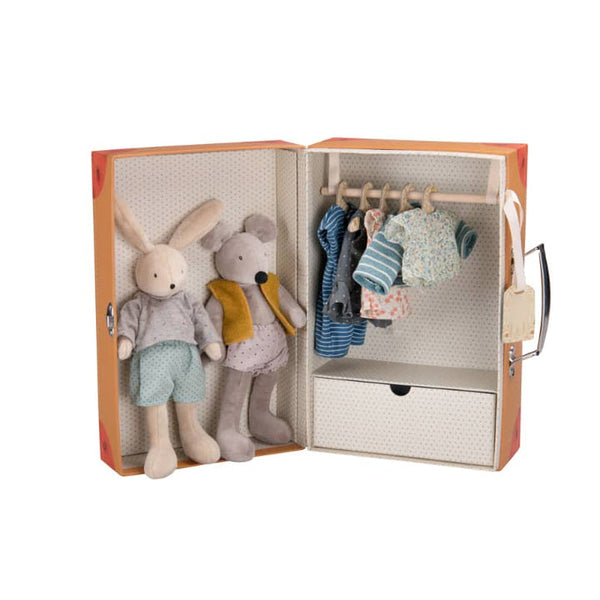 Suitcase - Rabbit & Mouse Wardrobe - Where The Sidewalk Ends Toy Shop