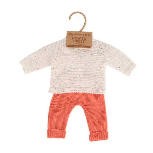 Knitted Doll Outfit 15” – Sweater & Trousers - Where The Sidewalk Ends Toy Shop