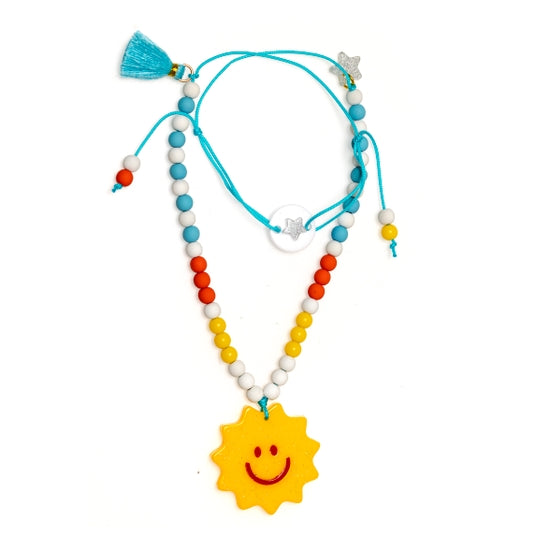 Happy Sun Necklace - Where The Sidewalk Ends Toy Shop