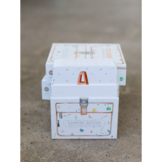 Camping Themed ABC Flashcards for Kids- Packadoo - Where The Sidewalk Ends Toy Shop