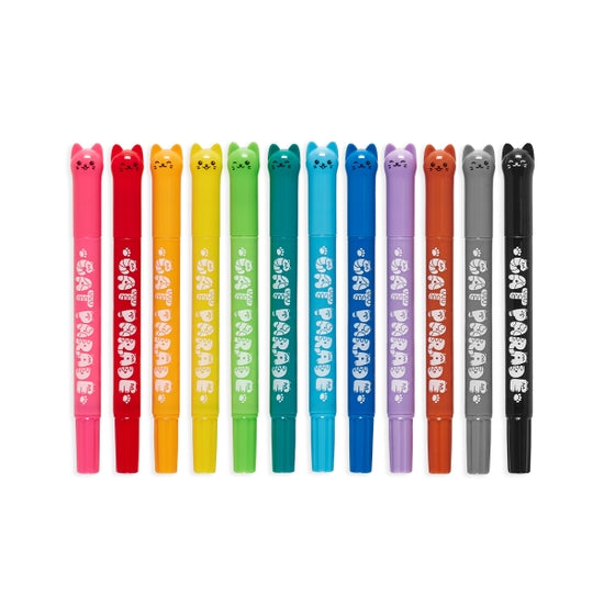 Cat Parade Gel Crayons - Set of 12 - Where The Sidewalk Ends Toy Shop
