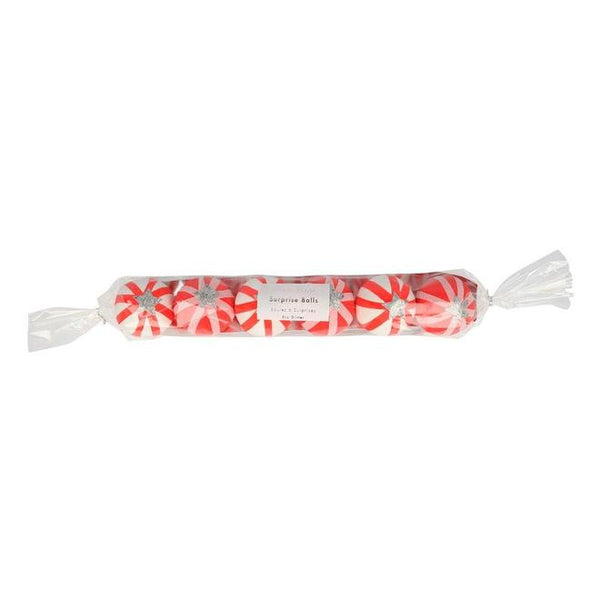 Peppermint Candy Surprise Balls (set of 6) - Where The Sidewalk Ends Toy Shop