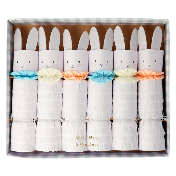 Fringed Bunny Crackers (set of 6) - Where The Sidewalk Ends Toy Shop